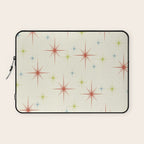 Mid Century Modern Stars 1950s Colors Laptop Sleeve Gallery Image 1