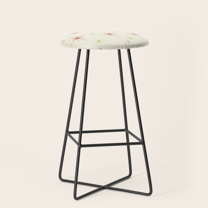 Mid Century Modern Stars 1950s Colors Stool Gallery Image 1