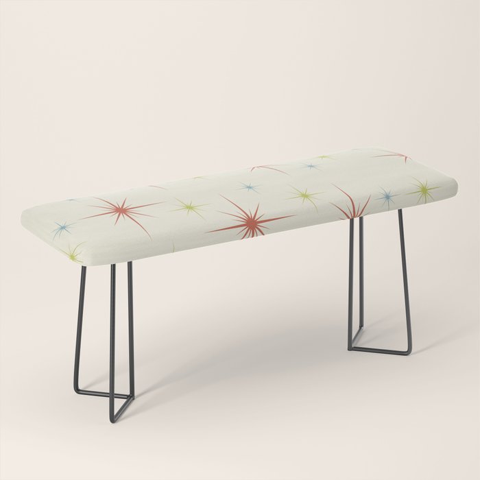 Mid Century Modern Stars 1950s Colors Bench Gallery Image 1