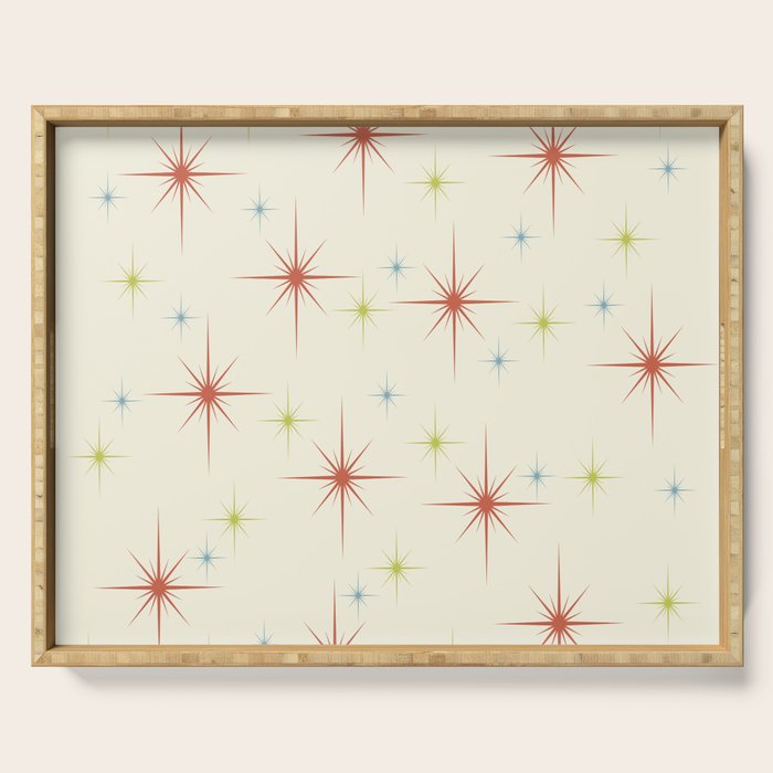 Mid Century Modern Stars 1950s Colors Serving Tray Gallery Image 1