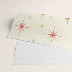 Mid Century Modern Stars 1950s Colors Wrapping Paper Gallery Image 2