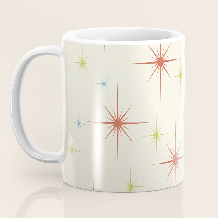 Mid Century Modern Stars 1950s Colors Coffee Mug Gallery Image 3