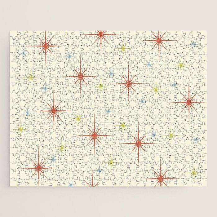 Mid Century Modern Stars 1950s Colors Jigsaw Puzzle Gallery Image 1