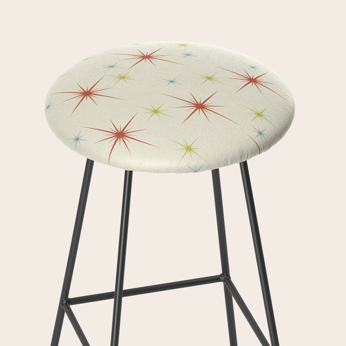 Mid Century Modern Stars 1950s Colors Stool Gallery Image 2