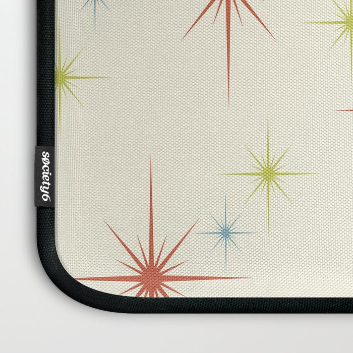 Mid Century Modern Stars 1950s Colors Laptop Sleeve Gallery Image 3
