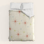 Mid Century Modern Stars 1950s Colors Comforter Gallery Image 6