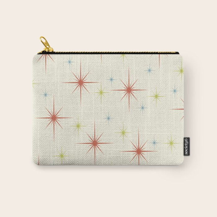 Mid Century Modern Stars 1950s Colors Carry All Pouch Gallery Image 1