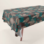 Moody Mushrooms and Pinecones Tablecloth Gallery Image 1
