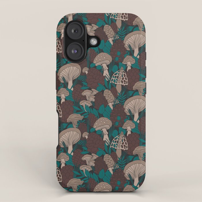 Moody Mushrooms and Pinecones iPhone Case Gallery Image 1