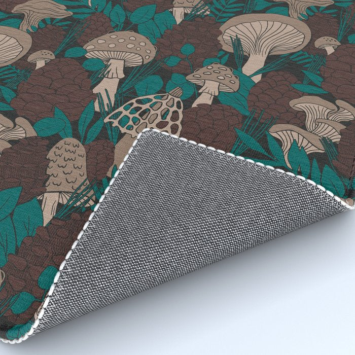 Moody Mushrooms and Pinecones Rug Gallery Image 4