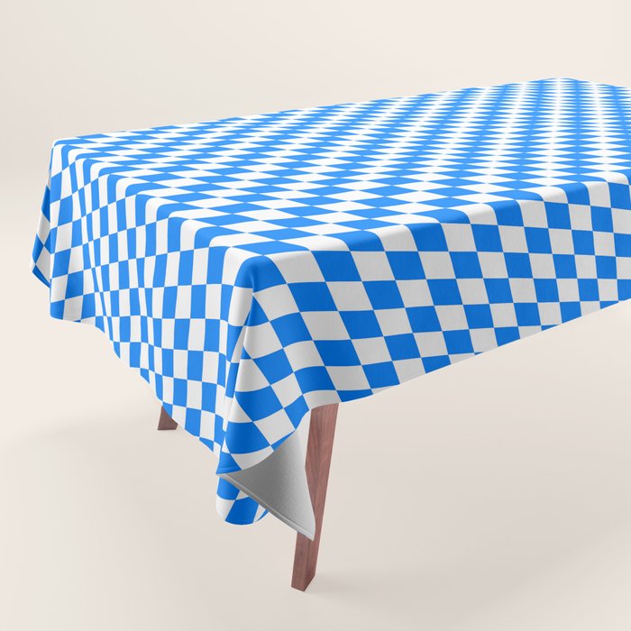 Bavarian Blue and White Diamond Flag Pattern Tablecloth Gallery Image 1