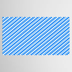 Bavarian Blue and White Diamond Flag Pattern Tablecloth Gallery Image 2