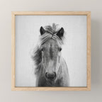 Wild Horse - Black & White Mini Art Print Gallery Image 1