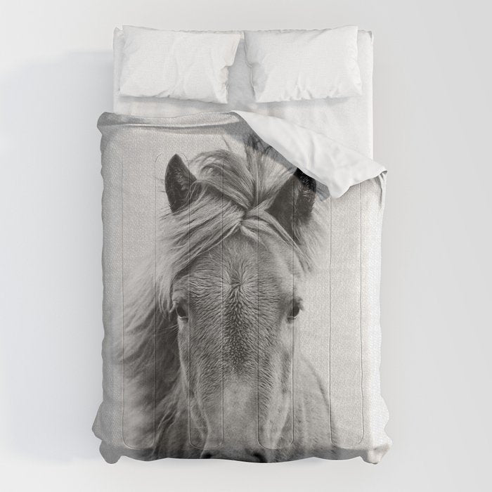 Wild Horse - Black & White Comforter Gallery Image 6