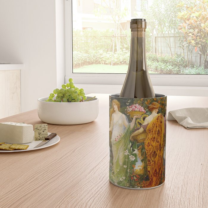 A Masque of Four Seasons by Walter Crane Wine Chiller Gallery Image 4