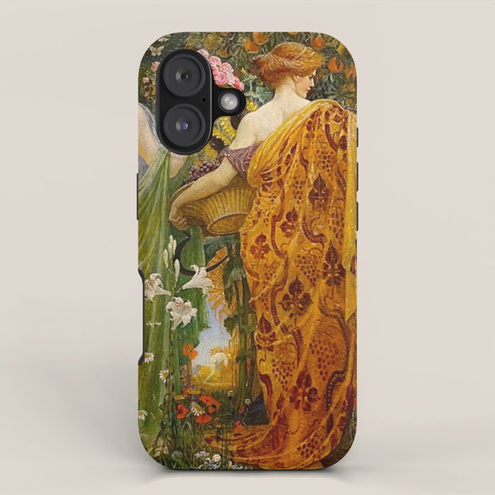 A Masque of Four Seasons by Walter Crane iPhone Case Gallery Image 1