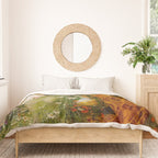 A Masque of Four Seasons by Walter Crane Duvet Cover Gallery Image 3