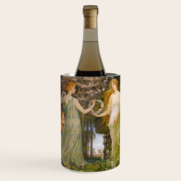 A Masque of Four Seasons by Walter Crane Wine Chiller Gallery Image 2