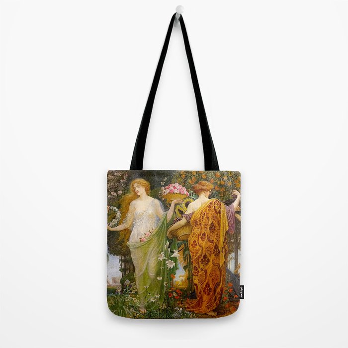 A Masque of Four Seasons by Walter Crane Tote Bag Gallery Image 2