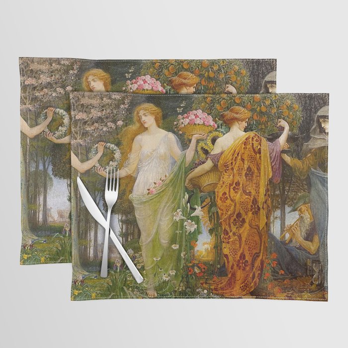 A Masque of Four Seasons by Walter Crane Placemat Gallery Image 1