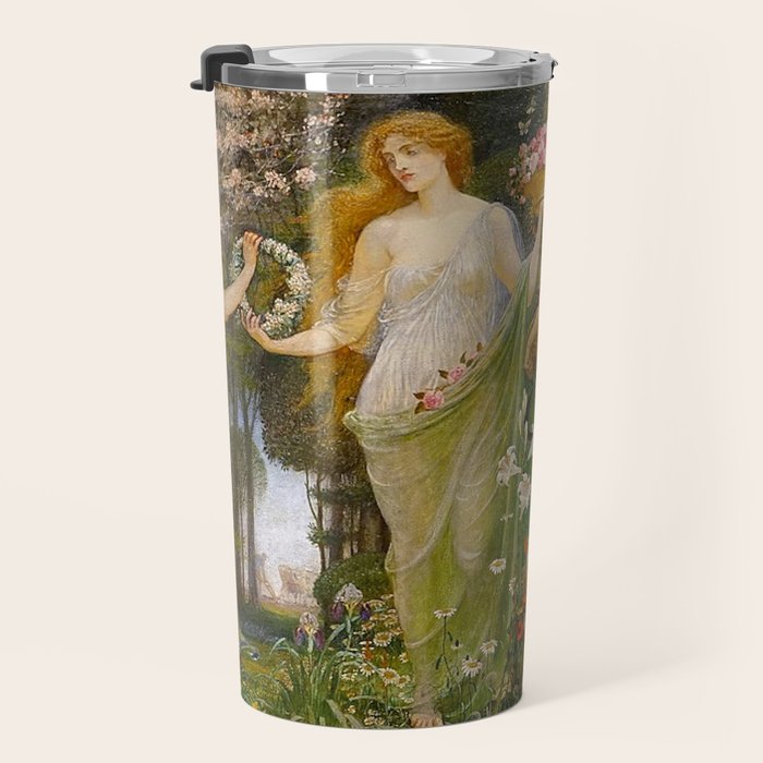 A Masque of Four Seasons by Walter Crane Travel Mug Gallery Image 3