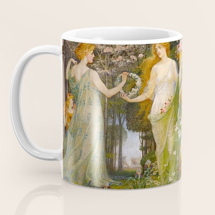 A Masque of Four Seasons by Walter Crane Coffee Mug Gallery Image 3