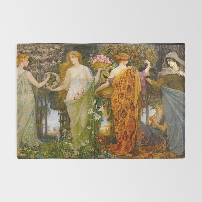 A Masque of Four Seasons by Walter Crane Rug Gallery Image 2