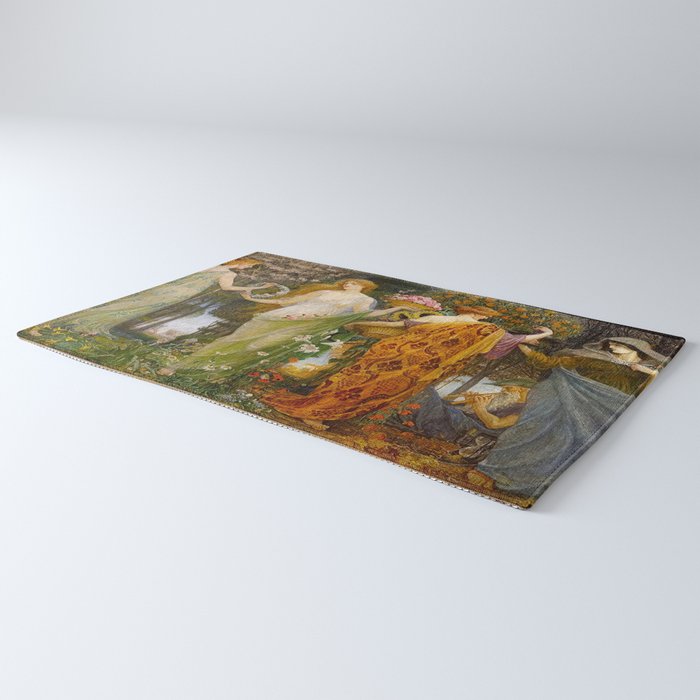 A Masque of Four Seasons by Walter Crane Rug Gallery Image 3