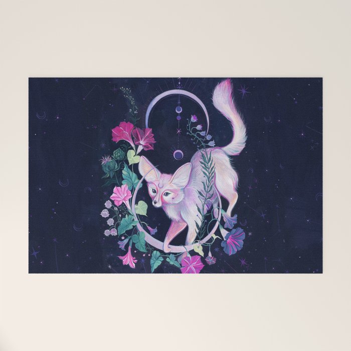 Cosmic Fox Welcome Mat Gallery Image 1