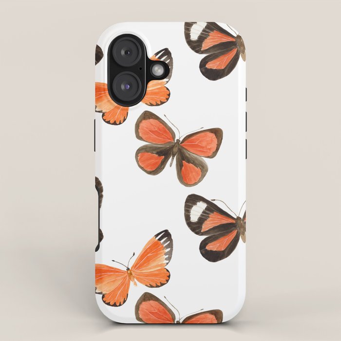 Orange Butterflies iPhone Case Gallery Image 1
