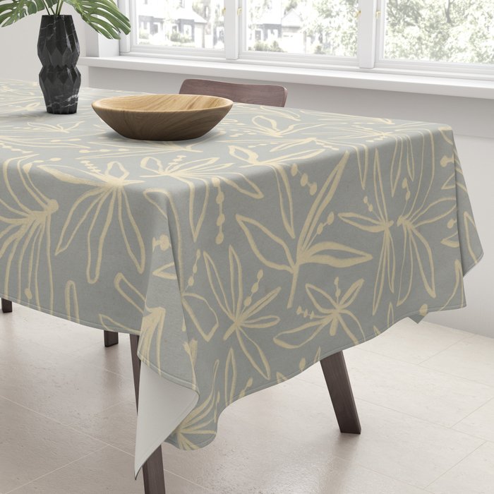 Lily Flower Pattern #3 Tablecloth Gallery Image 3