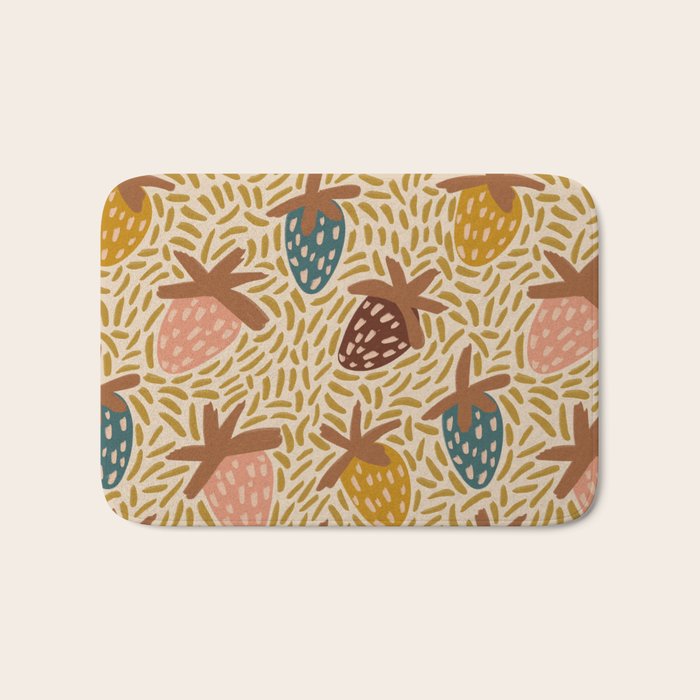 Strawberries Bath Mat Gallery Image 1