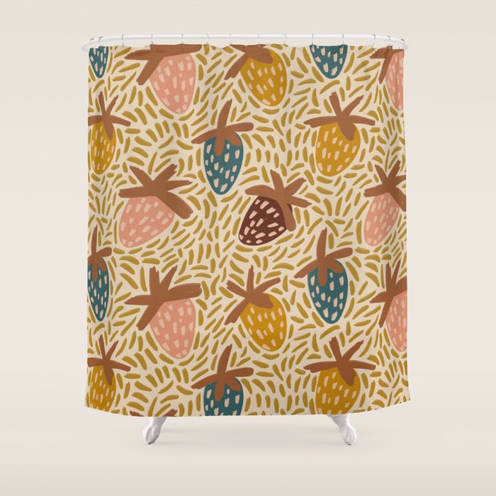 Strawberries Shower Curtain Gallery Image 1