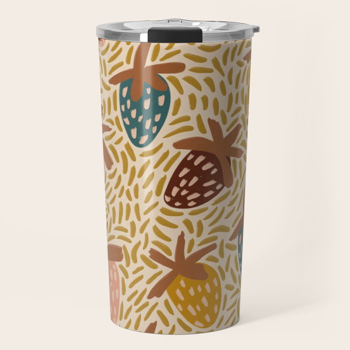 Strawberries Travel Mug Gallery Image 1
