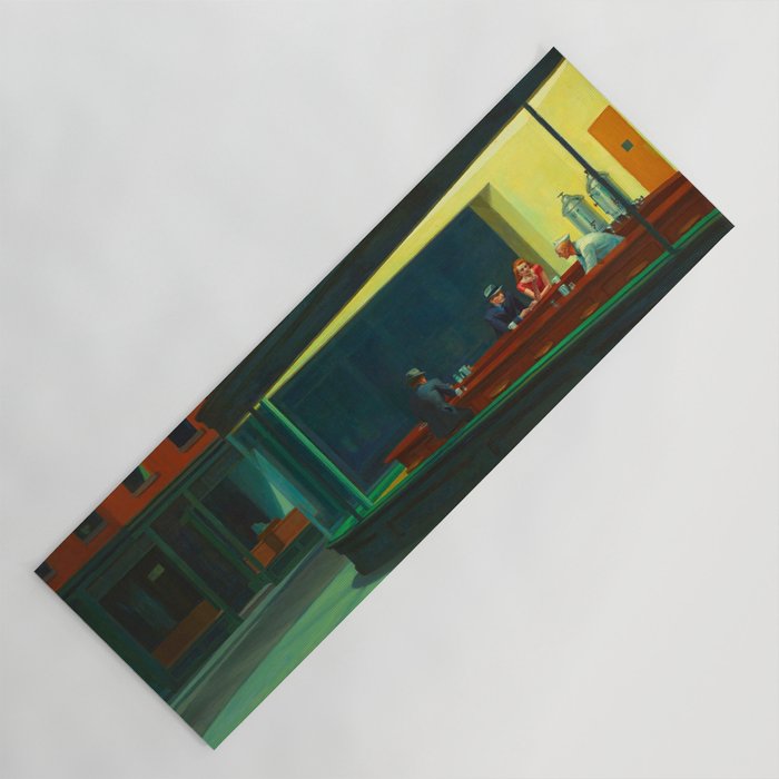  Edward Hopper - Night Hawks Yoga Mat Gallery Image 1