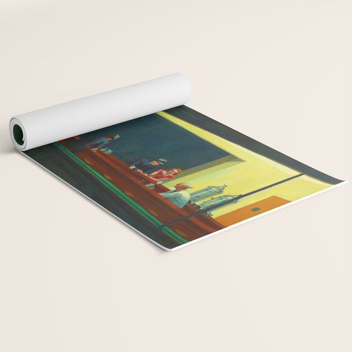  Edward Hopper - Night Hawks Yoga Mat Gallery Image 2