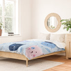 Little blue cats Duvet Cover Gallery Image 2