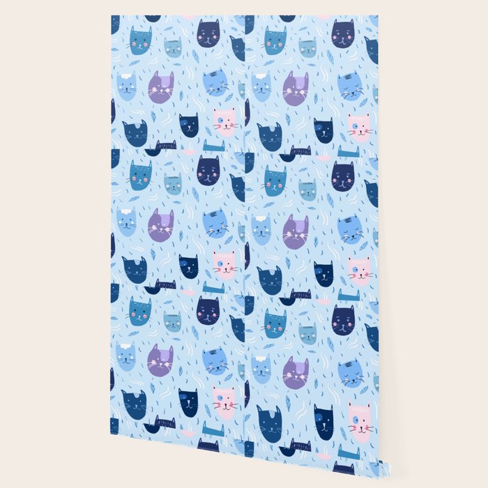 Little blue cats Wallpaper Gallery Image 2