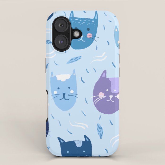 Little blue cats iPhone Case Gallery Image 1