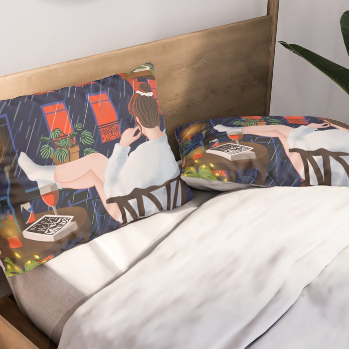 Rainy night Pillow Sham Gallery Image 2