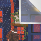 Rainy night Wall Tapestry Gallery Image 3