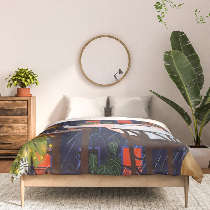 Rainy night Comforter Gallery Image 3
