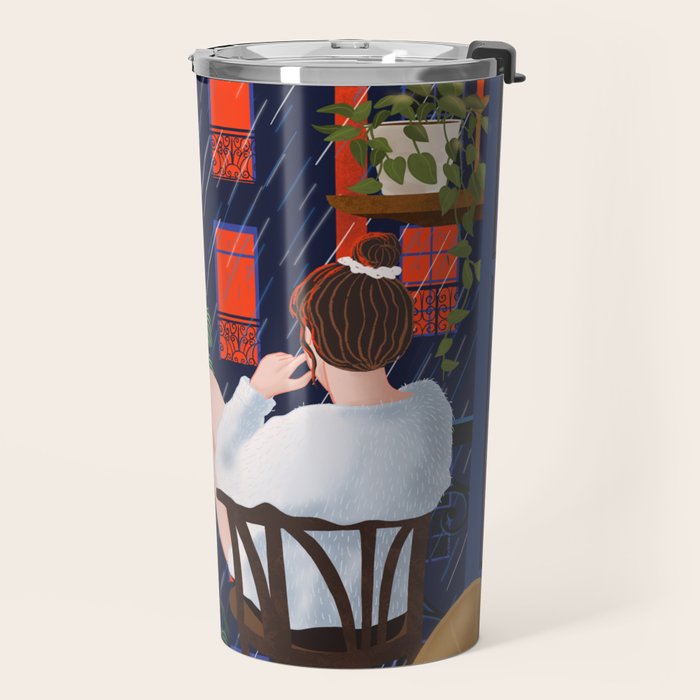 Rainy night Travel Mug Gallery Image 2
