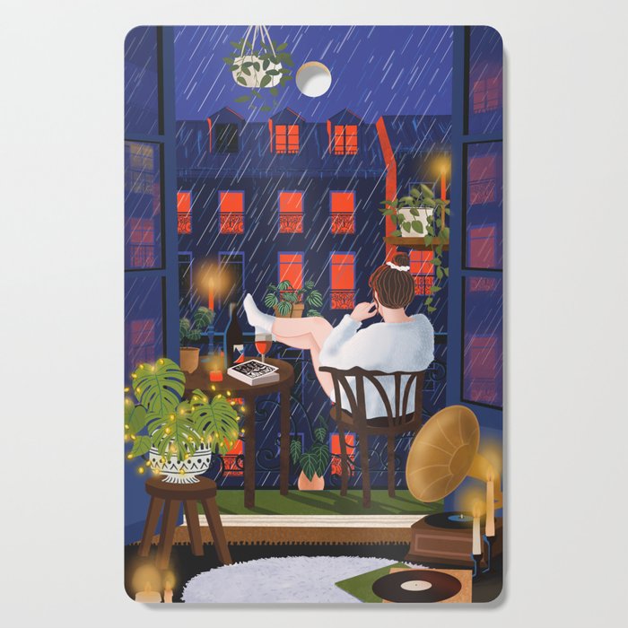 Rainy night Cutting Board Gallery Image 1