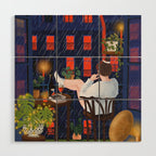 Rainy night Wood Wall Art Gallery Image 1