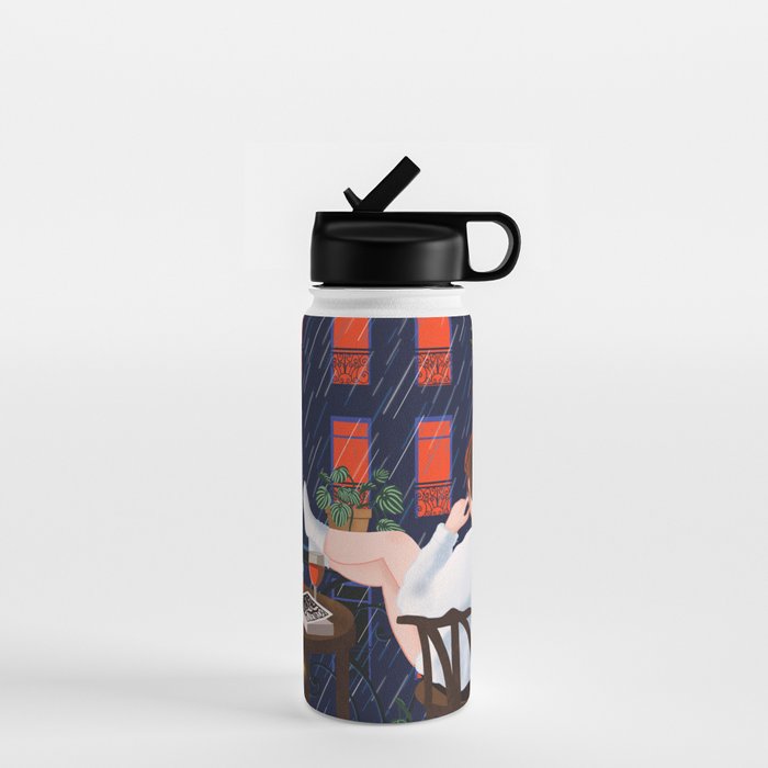 Rainy night Water Bottle Gallery Image 1