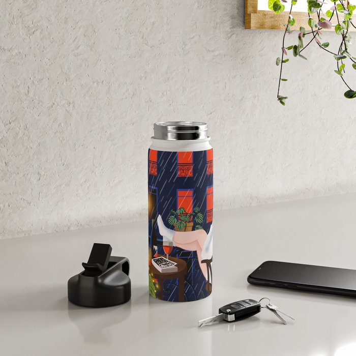 Rainy night Water Bottle Gallery Image 4