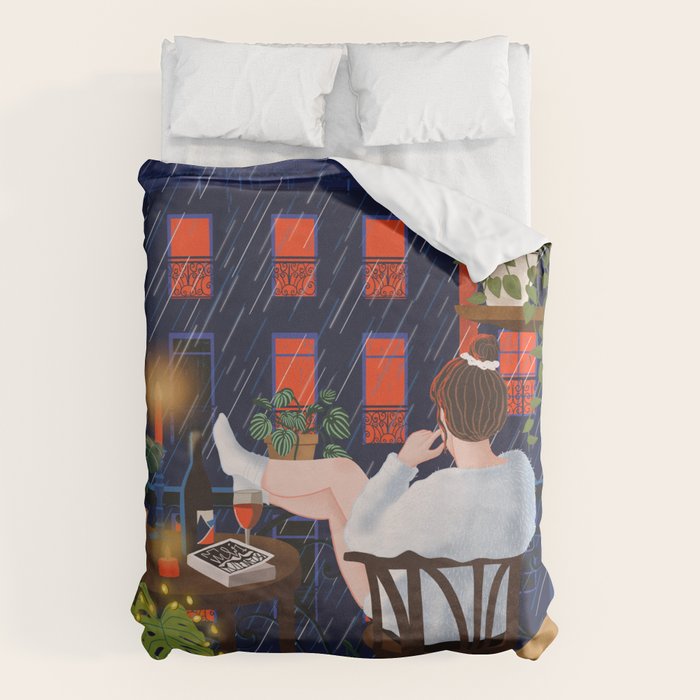 Rainy night Duvet Cover Gallery Image 6