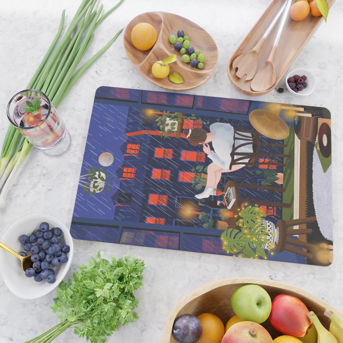 Rainy night Cutting Board Gallery Image 2