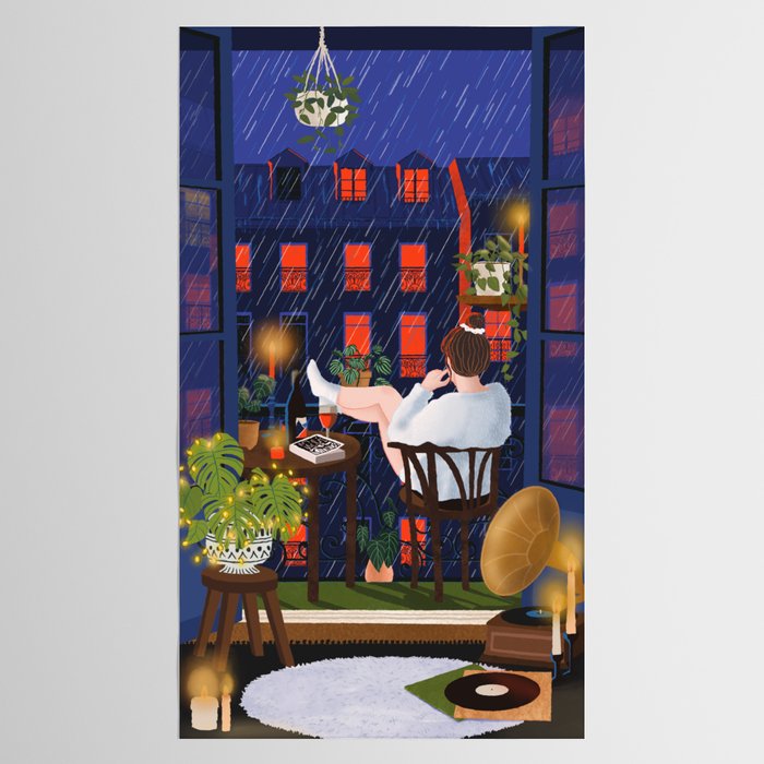 Rainy night Tablecloth Gallery Image 2